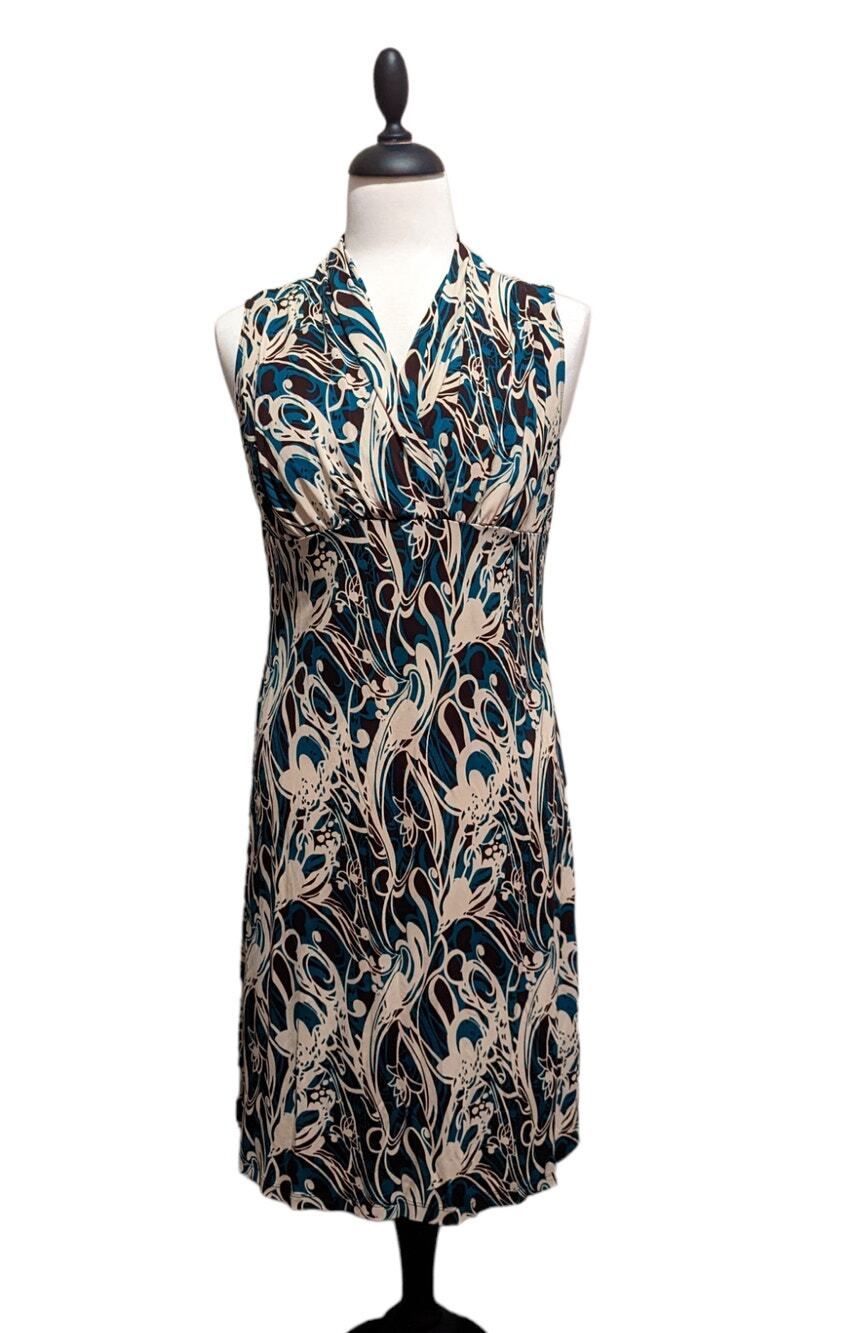 Perseption Sleeveless Faux Wrap Dress Size Petite L